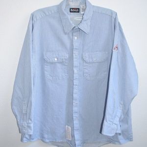 SOLD Bulwark FR Flame Resistant Shirt Striped 3XL